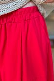 Oscar Pleat Culotte Rouge